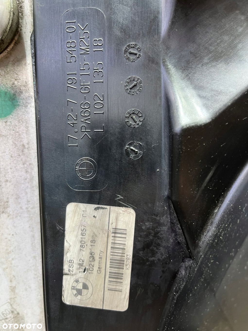 BMW E60 E61 525xd KOMPLET CHŁODNIC WENTYLATOR M57 AUTOMAT OE 7795878 - 6