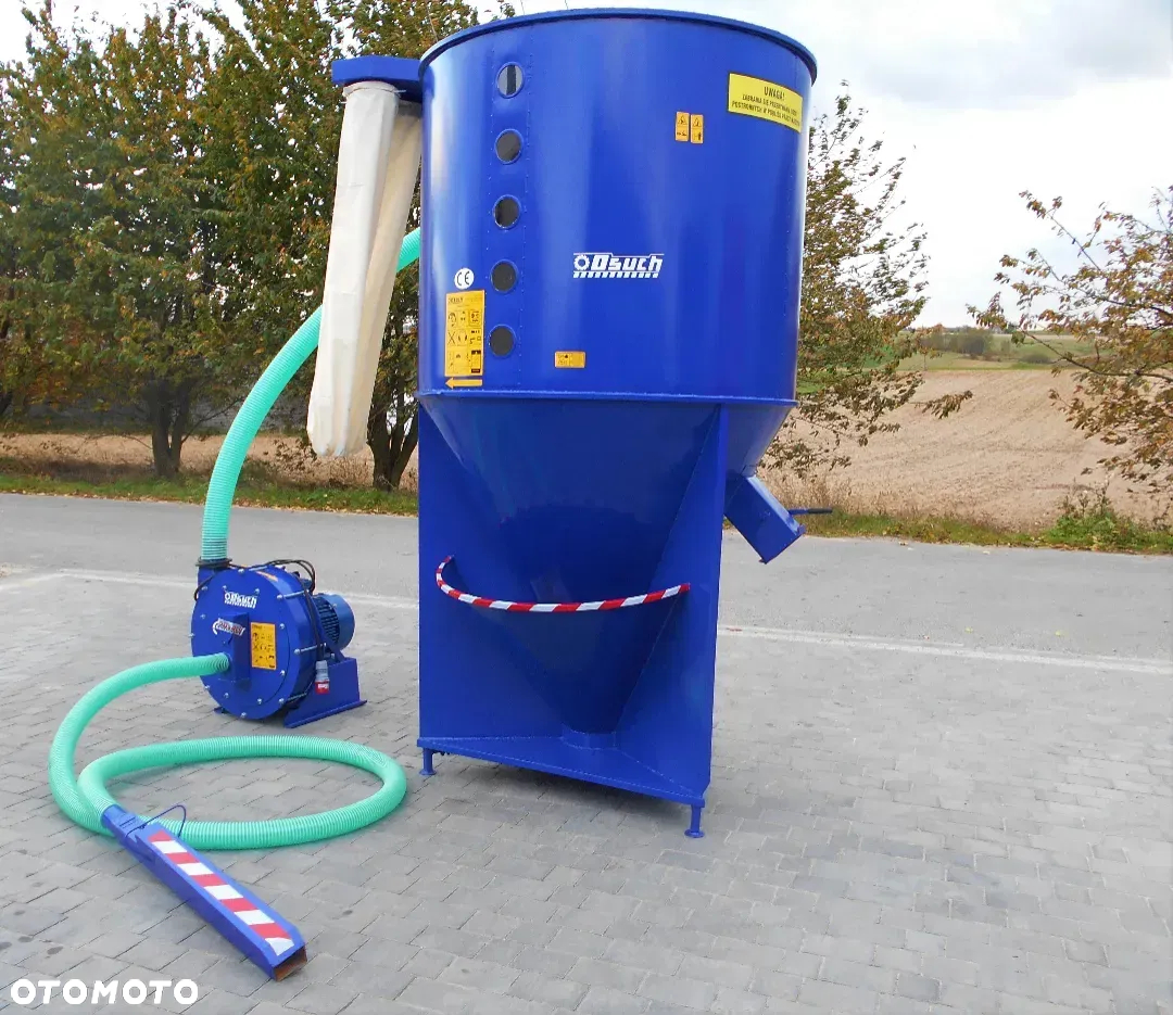 Zestaw/agregat paszowy MŁYN do zboża; mieszalnik 0,5-2t + śrutownik/młynek 7,5/11/15kw OSUCH (możliwość zakupu osobno) - 2