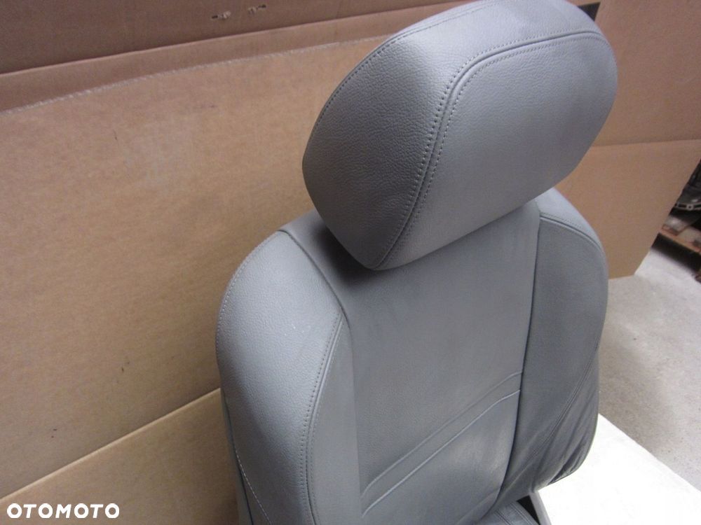 BMW E70 X5 FOTEL LEWY KIEROWCY SZARA SKÓRA ORYGINAŁ ELEKTRYCZNY SPORT EUROP - 3