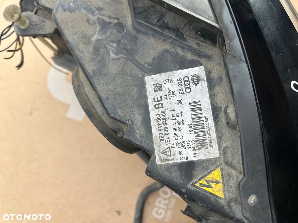 Audi A3 8P lift lampa prawy przód xenon led Europa 8P0941004  8P0941003 przetwornice - 16