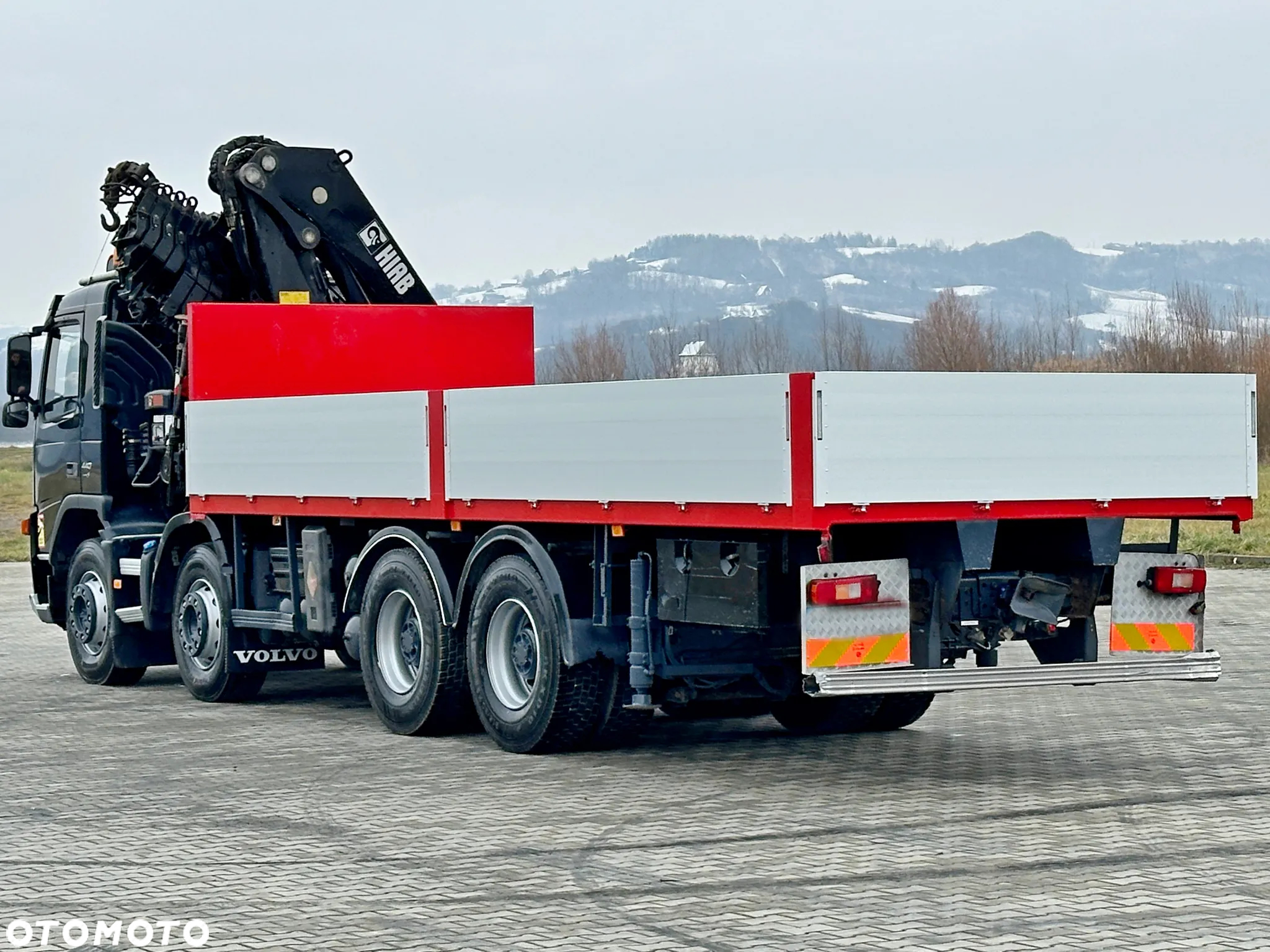 Volvo FM 440 * PLATFORMA 7,30 m * HIAB 377 E - 7 HIDUO + PILOT / 8x4 - 9