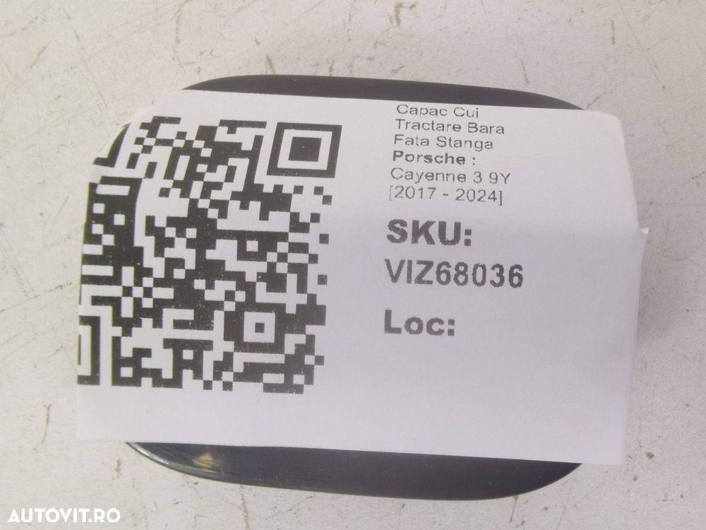 Capac Cui Tractare Bara Fata Stanga Porsche  Cayenne 3 9Y 2017 2018 20 - 4