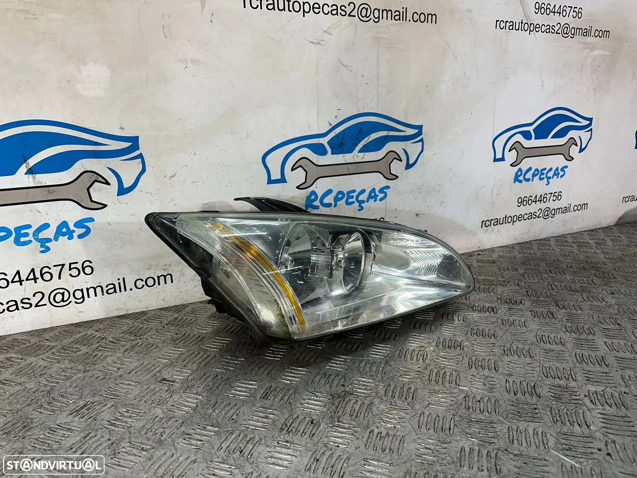 .Conjunto Otica Farois Frente Frontal Esquerda Direita Ford Focus 2 Mk2 Fase 1 4M51-13099-BD 4M51-13W030-BE 2004 – 2007 - 6