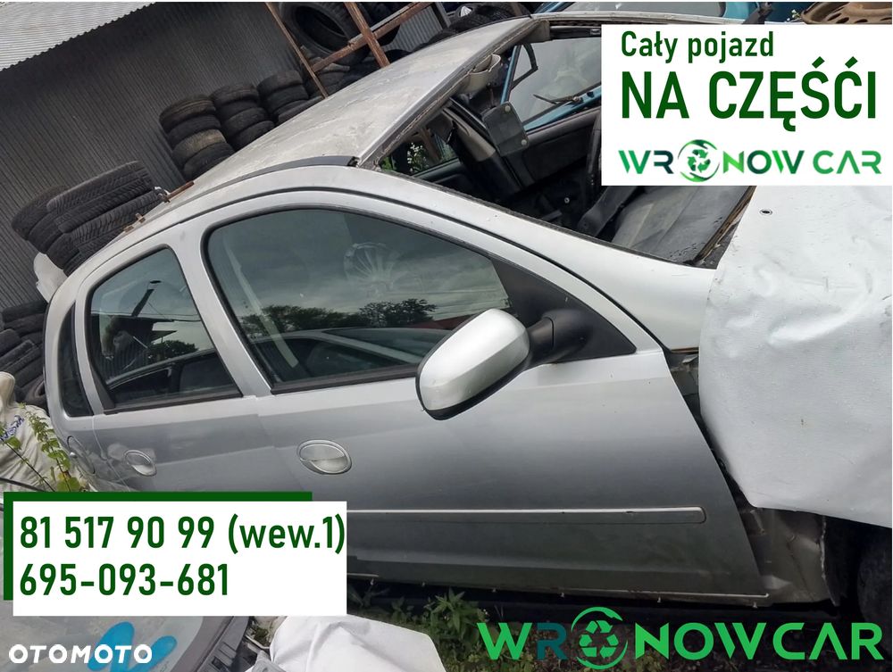 Opel Corsa C (02-06r.) 1.4 B 89KM. Silnik Z14XEP Skrzynia F13 lakier 2AU. Cały na części. GWARANCJA !!!  Przód Tył Zestaw Komplet Drzwi Klapa Zderzak Błotnik Maska Grill Atrapa Szyba Pas Lampa Lusterko Boczki Fotel Kanapa Kokpit Deska Rozdzielcza Przełącznik Włącznik Sterownik Przewody Wiązka Instalacja Moduł Komputer Czujnik Listwa Pompa Alternator Wtryski Głowica Rozrusznik Kompresor Sprzęgło Dwumas Silnik Skrzynia ABS Klimatyzacji Paliwa Wspomagania Kolektor Turbina Przepustnica Zawór Chłodnica Koło Hak Belka Sanki Zawieszenie Mcpherson Półoś Amortyzator Wydech Tłumik Zacisk Most - 1