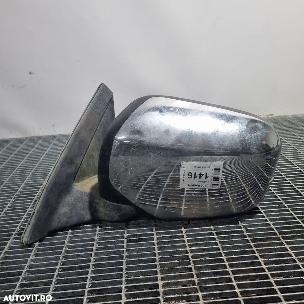 Oglinda stanga Mitsubishi L200 Facelift 2010 - 2015 4 Usi Amethyst Black Pearl X42 ... - 1