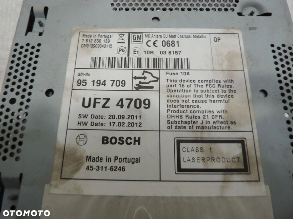RADIO NAWIGACJA OPEL ANTARA LIFT 95194709 - 8