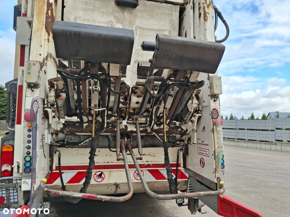 Mercedes-Benz Econic 2630 Śmieciarka Euro 6 FAUN Variopress 522 Zoeller 22m3 System MOBA Waga 3 Osie Tylna Oś Skrętna Zawieszenie Pneumatyczne Centralne Smarowanie Zabudowy - 5