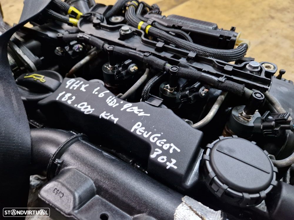 Motor usado 9HX PEUGEOT 307 1.6 HDI 90CV 207 206 308 3008 PARTNER CITROEN C4 C5 407 MINI FORD MAZDA - 2