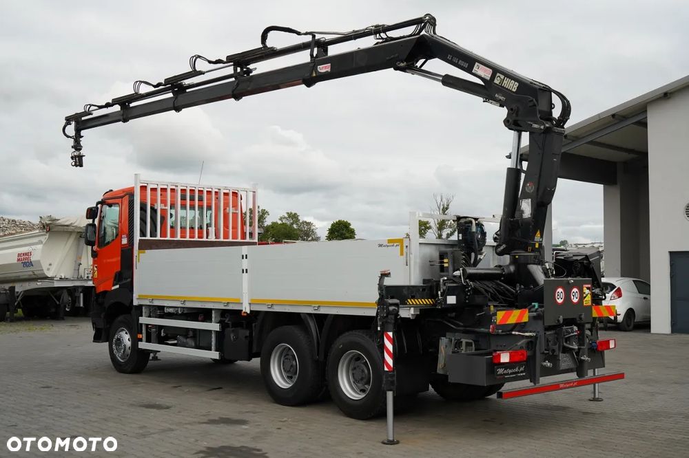Renault K 380 / 6X4 / SKRZYNIOWY 6.2 M / + HDS HIAB 166 ES-4 / MAX UDŹWIG 6 500 KG / WYSÓW 12.3 M / ROTATOR / STEROWANIE RADIOWE  / SPROWADZONY - 3