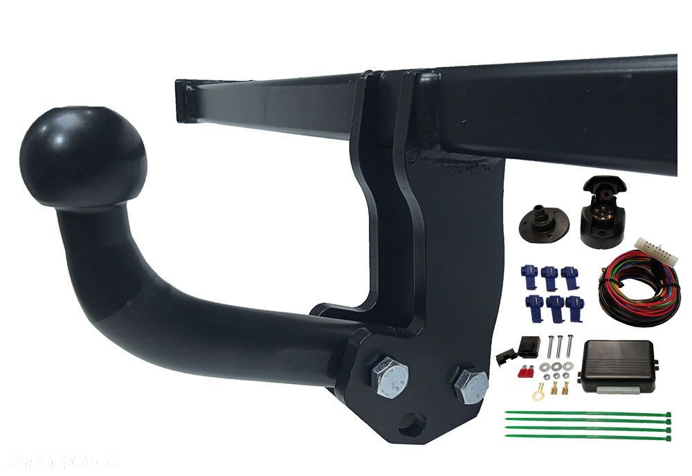 VW VOL;KSWAGEN GOLF 5 V 6 VI + PLUS hatchback HAK HOLOWNICZY + MODUŁ + WIĄZKA + GNIAZDO 7 PIN/13 - 1