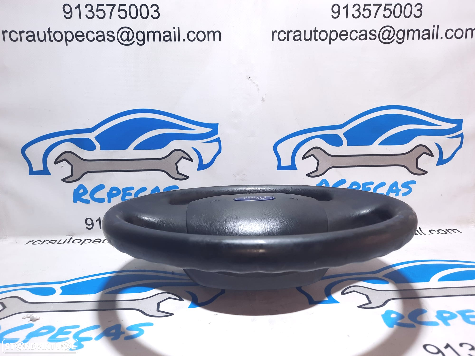 VOLANTE GUIADOR COMPLETO FORD YC1A3600ADW FORD TRANSIT VI 6 MK6 FA PELE AIRBAG - 4