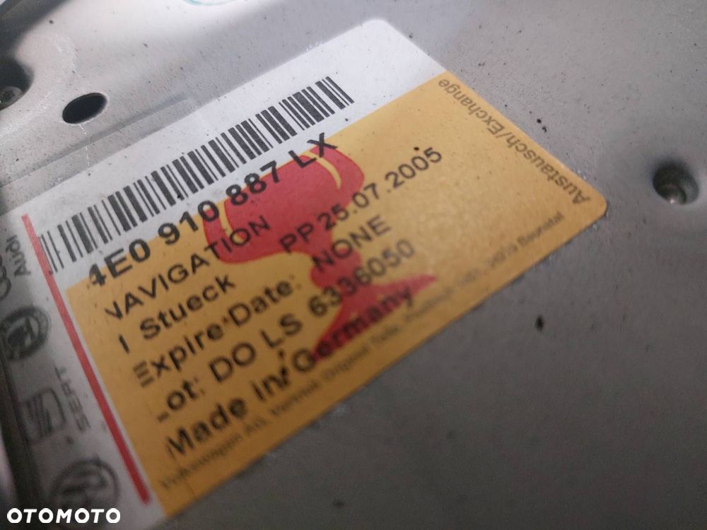 NAPĘD CZYTNIK NAWIGACJI + RAMKA STELAŻ AUDI A6 C6 4E0919887C 4F0035209 - 5