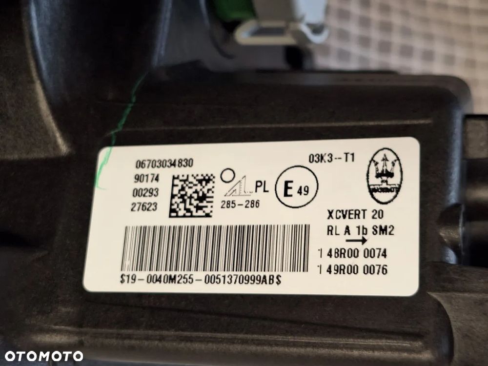 lampa przod maserati grecale m182 full led ciemna doswietlenie orginal NOWA - 13