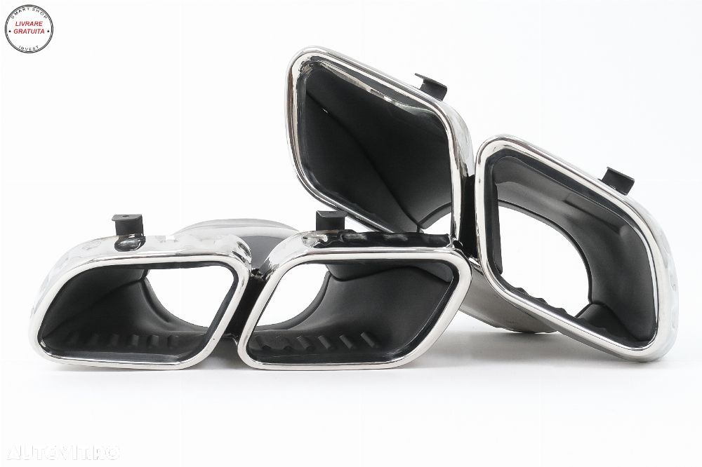 Difuzor Bara Spate cu Ornamente Evacuare Mercedes GLS Class X167 (2019-up) GLS63 D- livrare gratuita - 9