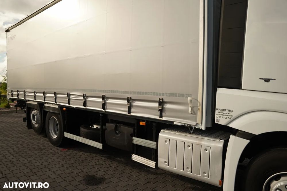 Mercedes-Benz ACTROS 2551 / 6X2 CORTINĂ / RIDICATIVĂ / PUNTE RIDICATIVĂ / DIRECȚIE / PODEA REZISTENTĂ - 13
