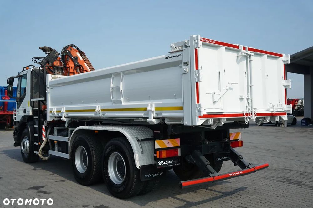 Iveco TRAKKER 410 / 6X4 / 2 STR. WYWROTKA + HDS ATLAS 125.2 / HYDROBURTA / ROTATOR / MANUAL / EURO 5 EEV / - 15
