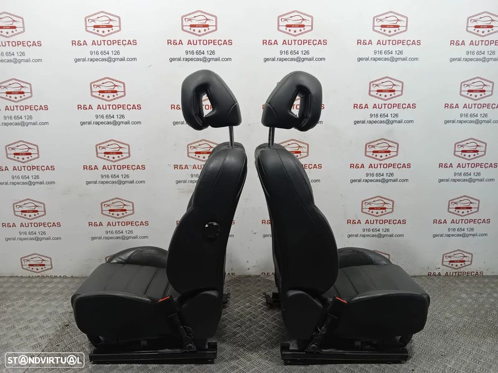 Conjunto de Bancos Citroën Ds5 Elétricos Pele e Alcântara Original - 12