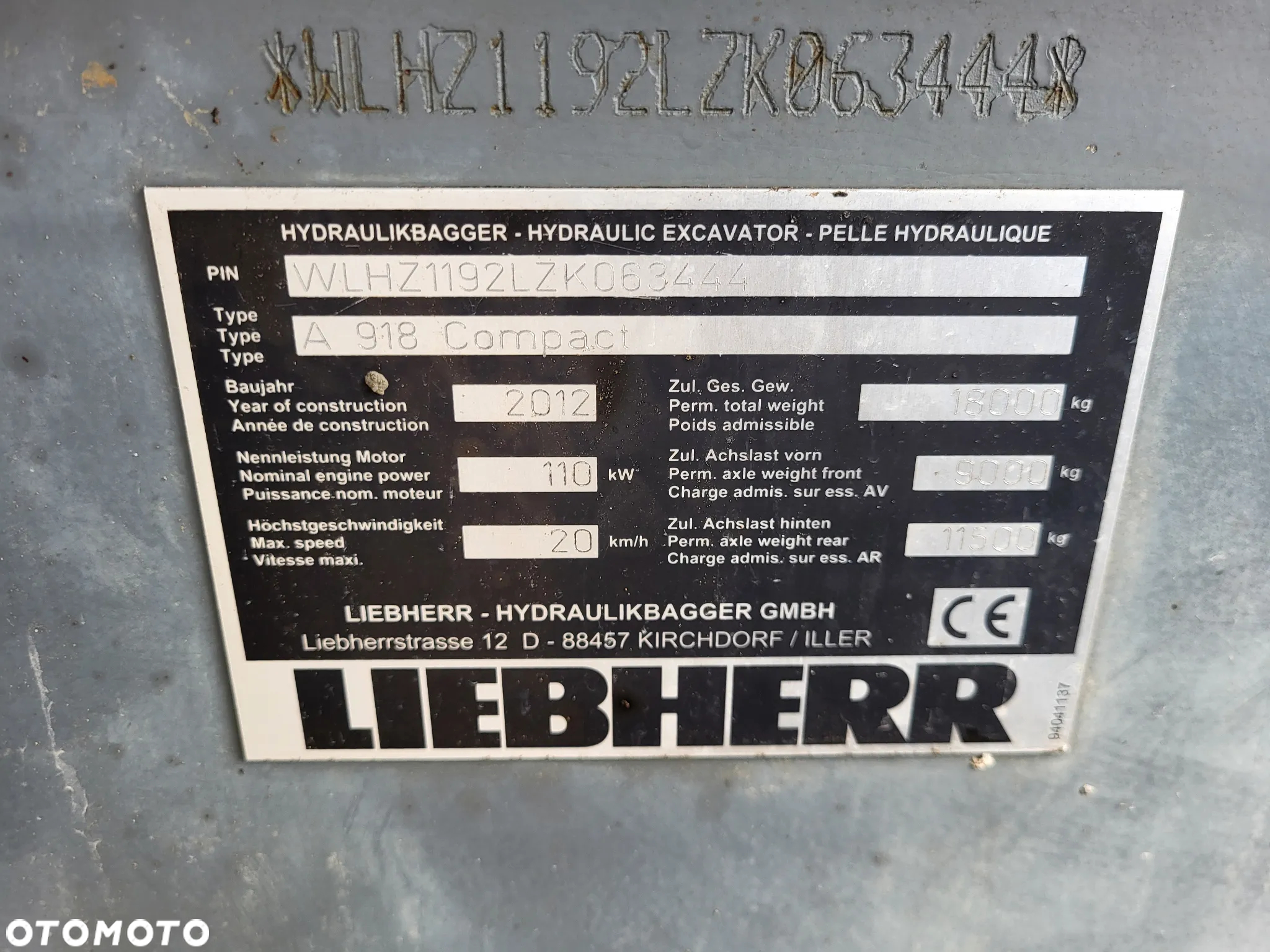 Liebherr A918 Compact / z Niemiec / - 8