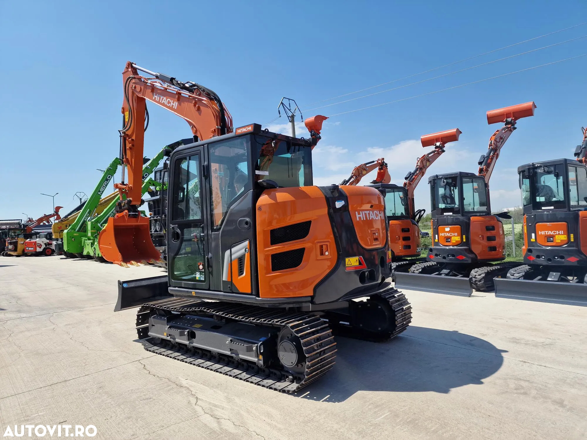 Hitachi ZX95, 9,2 tone, LAMA, Cupla rapida+3 CUPE NOI, Aer conditionat, produs in Japonia, Senile metalice, posibilitate leasing, PROMOTIE 92.000EUR+Tva - 4