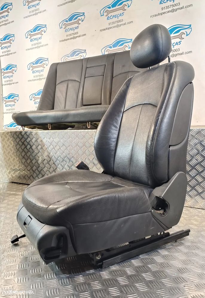 .BANCO BANCOS MERCEDES BENZ CLASS E W211 PELE AQUECIDO AIRBAG FRENTE FRONTAL TRASEIRO TRÁS - 7