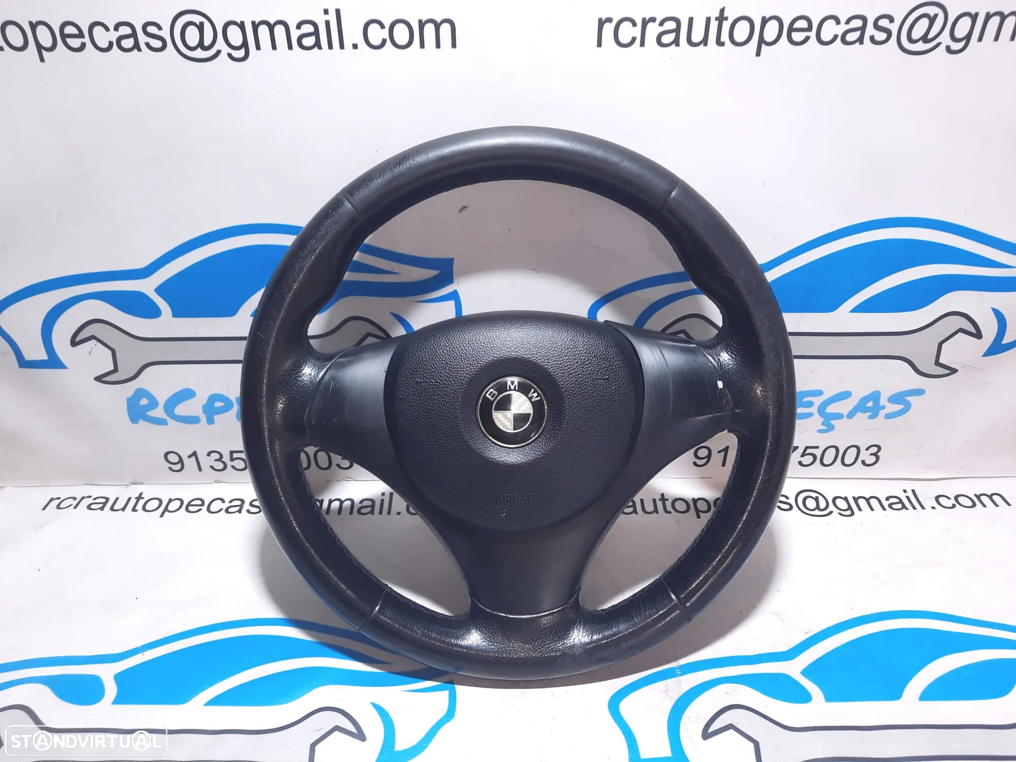 VOLANTE GUIADOR COMPLETO BMW SERIE 1 E81 32306763076 6763076 SERIE 1 E87 E82 COUPE E88 CABRIO PELE AIRBAG - 2
