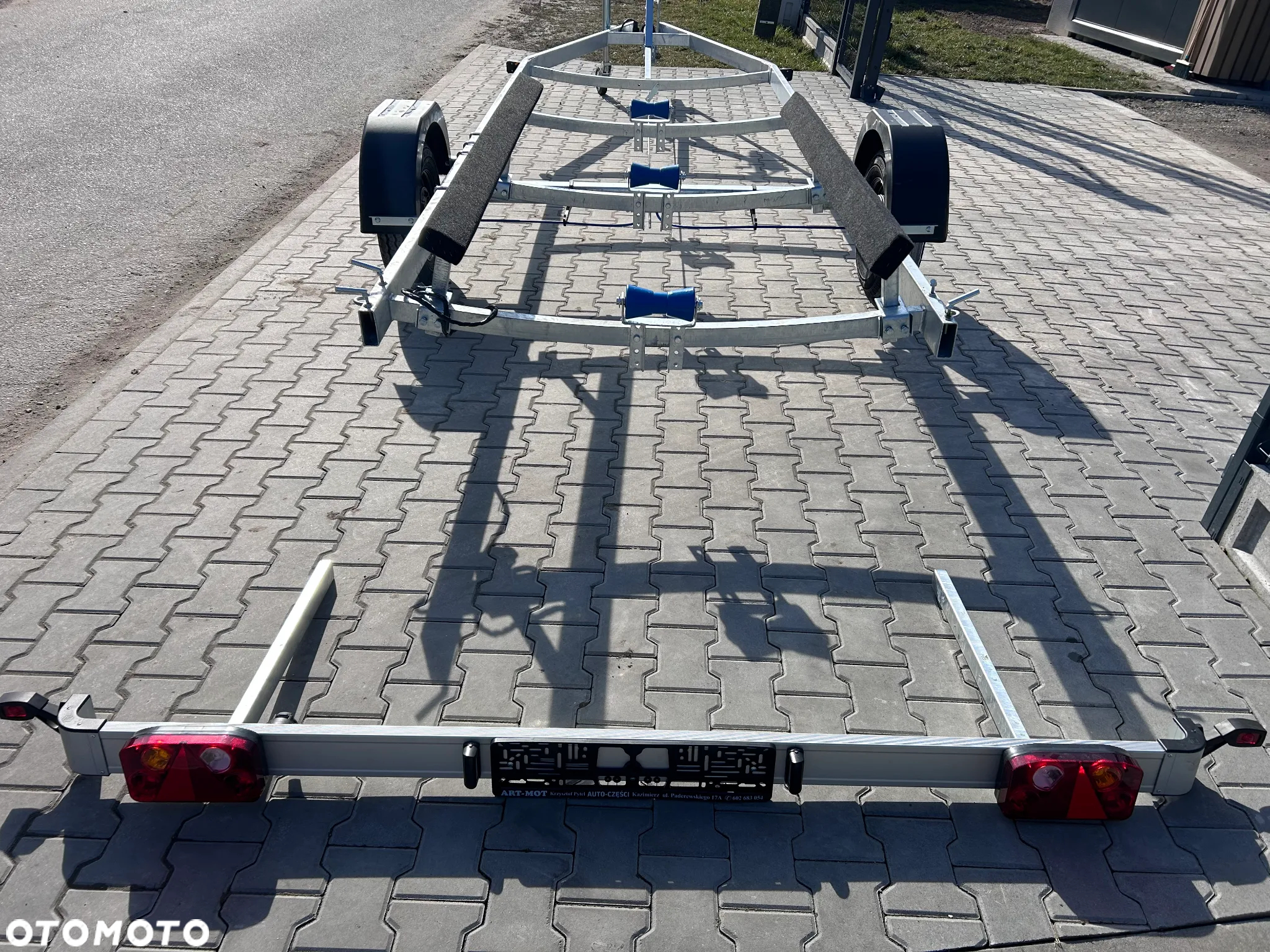 Inny Przyczepa podłodziowa / DOSTAWA! / 620x215cm / HAMULEC / pod ŁÓDŹ, MOTORÓWKE / - 7