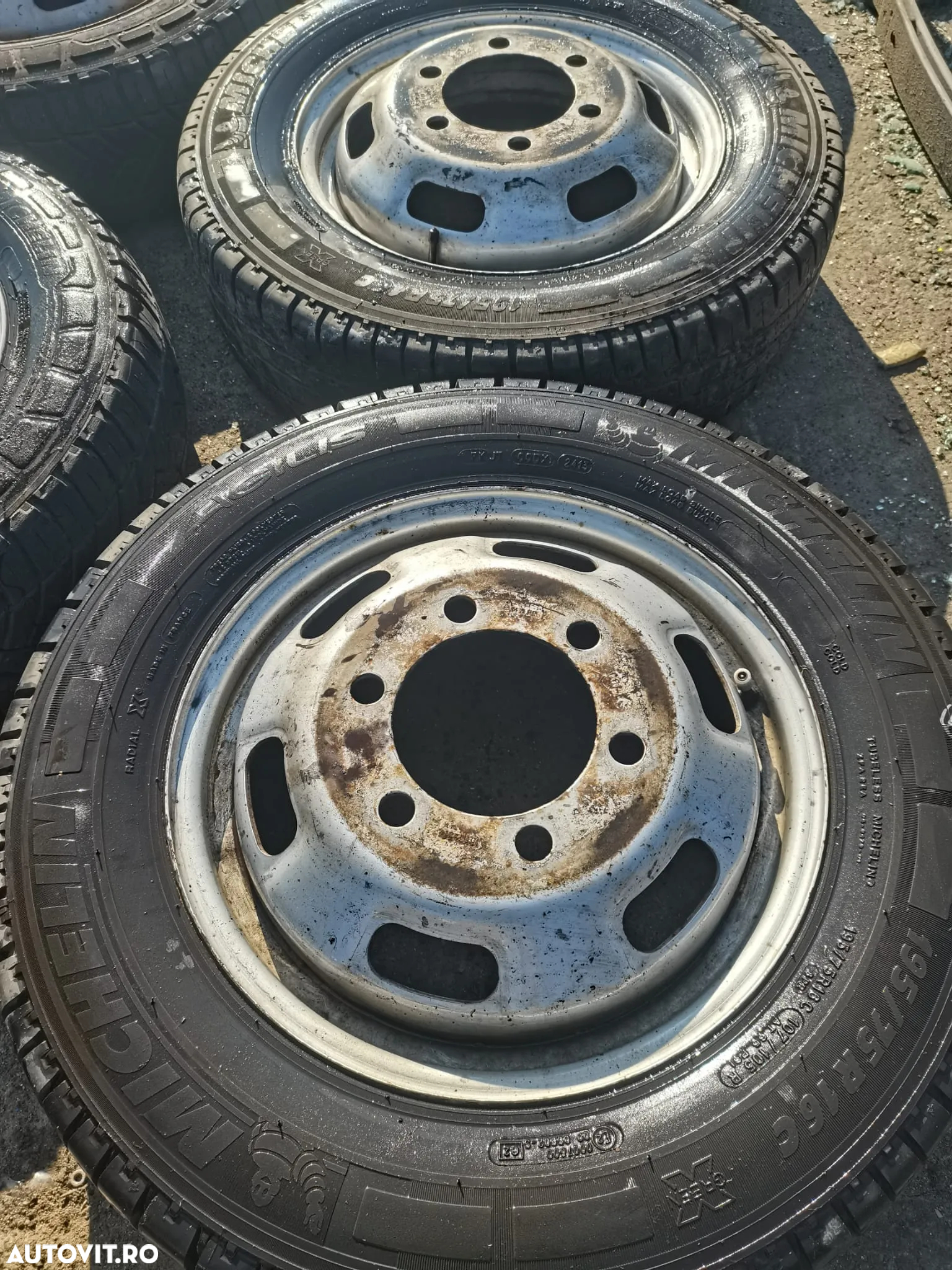 6 Jante echipate cu cauciuc IVECO DAILY 195/75R16C 110/108 R - 6