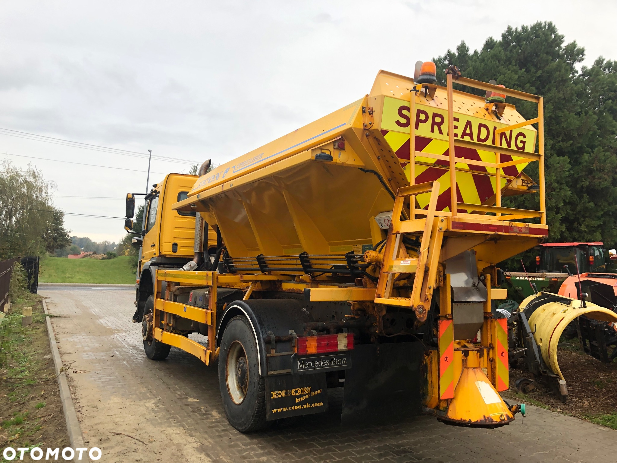Mercedes-Benz Axor 1824 4x4 piaskarka solarka econ pług 2011 e5 - 3