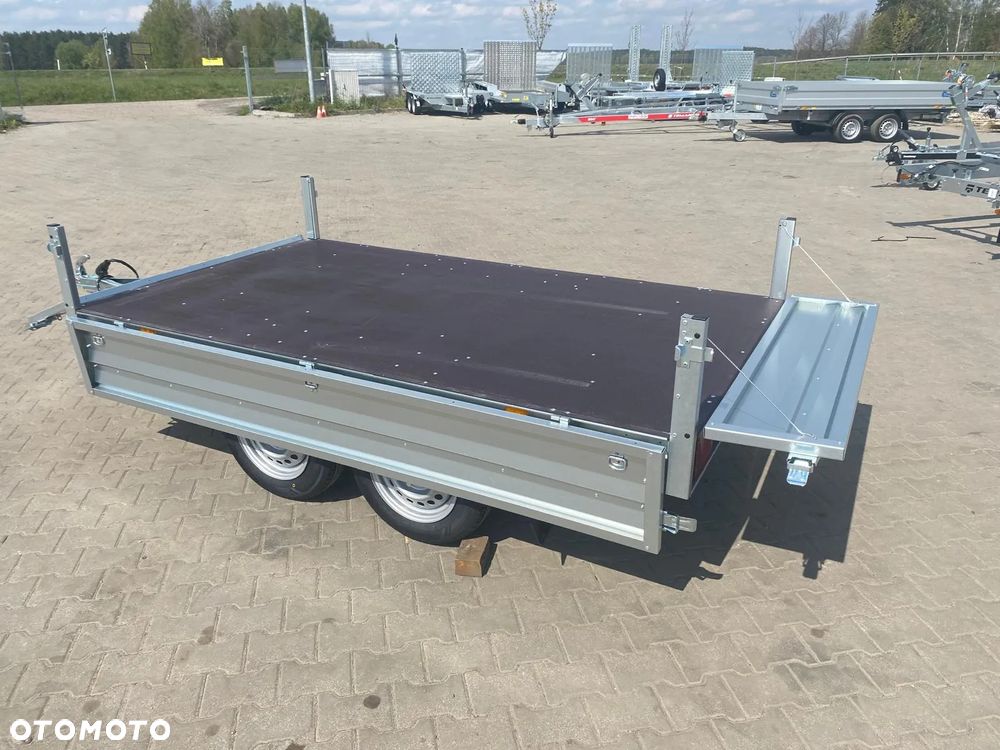 Brenderup Dostawa przyczepa platforma 2-osiowa 250x142x35cm DMC750kg koła pod spodem - 17