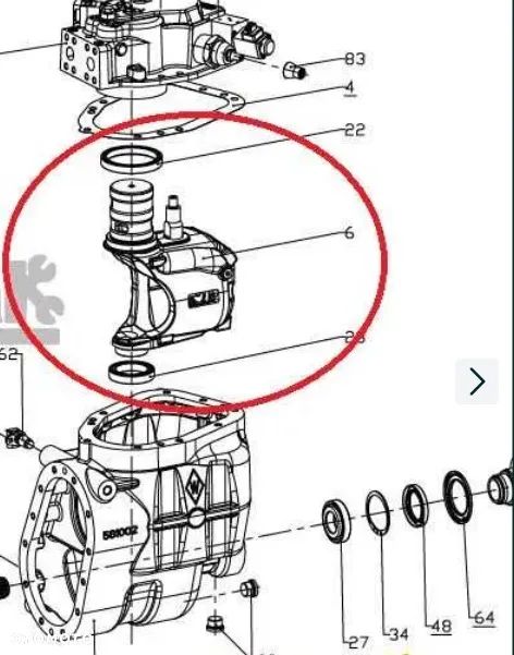 Kołyska skrzyni 581006M  VARIOPOWER CLAAS SCORPION - 9
