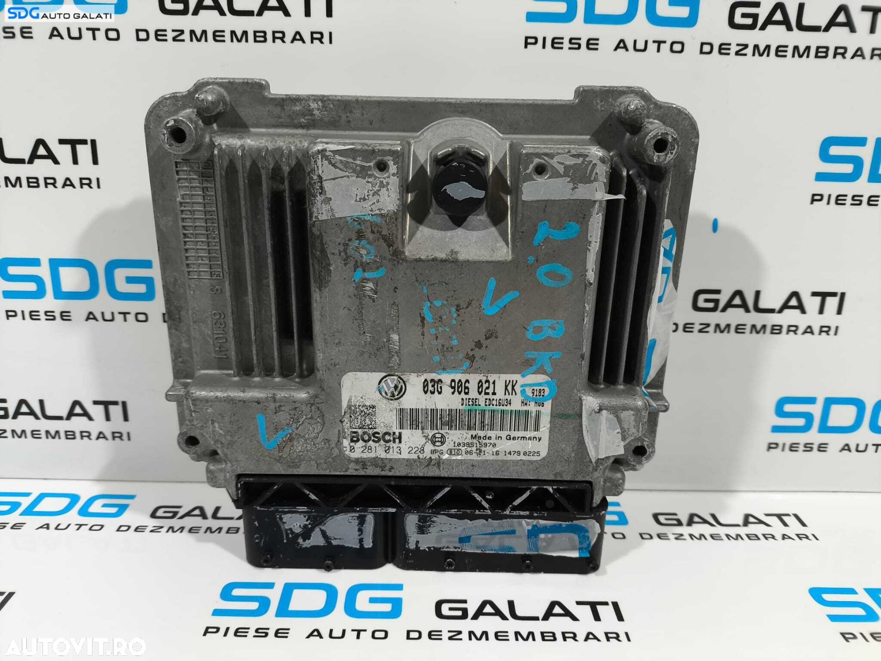 ECU Calculator Motor BOSCH Seat Leon 1P 2.0 BKD 2005 - 2013 Cod 03G906021KK 0281013228 [L2280] [L2281] - 1