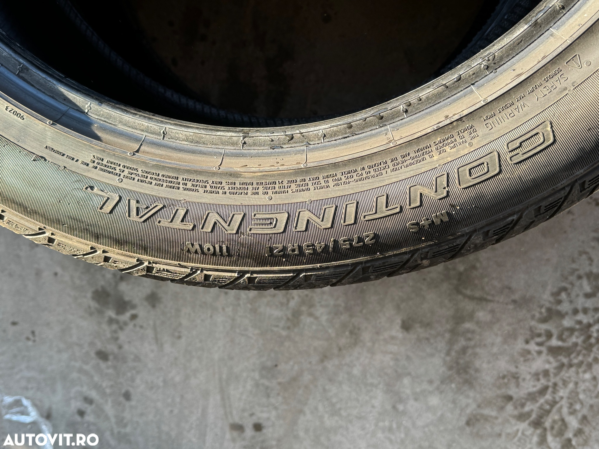 Vând 4 anvelope 275/45/21 Continental allseason sh - 7