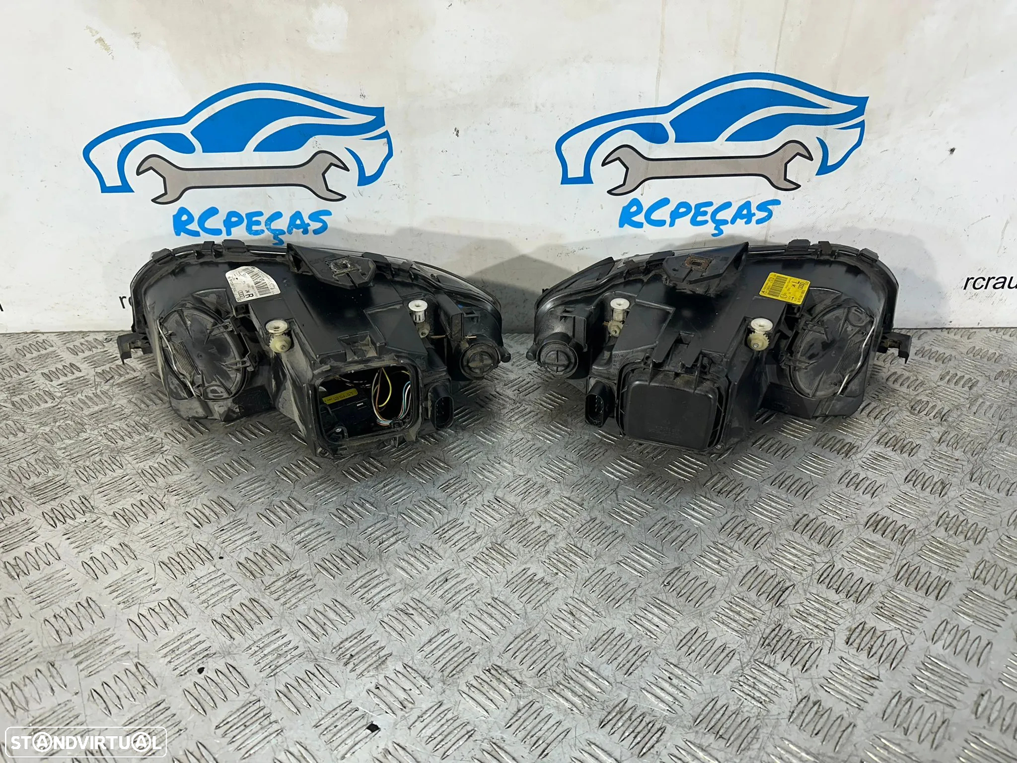 .Conjunto Oticas Farois Frontais Frente Original Audi A3 8P Halogéneo 2003 - 2010 8P0941003L 8P0941004L - 6