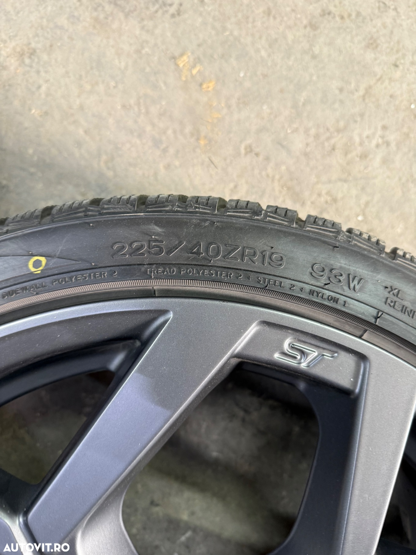 Set jante aliaj FORD PUMA an 2023 cu cauciucuri iarna 225/40R19 - 7