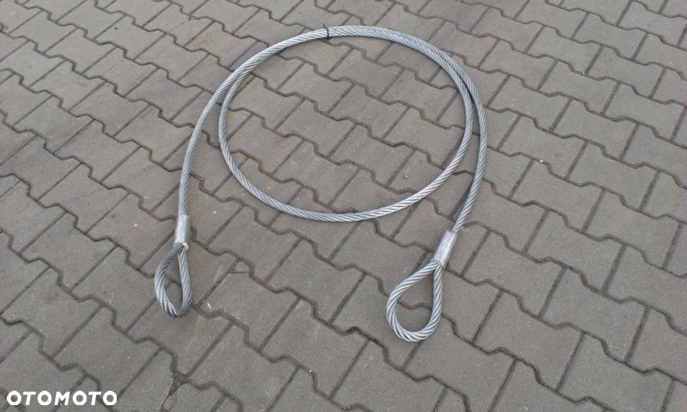 HOL Ciężarowy TIR - 5 metrów - STALOWA Lina Holownicza  BARDZO WYTRZYMAŁA 30 TON  Koparka Betoniarka - 11