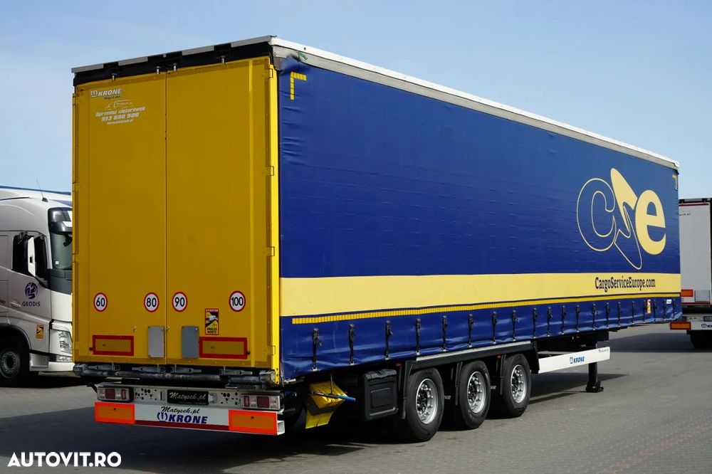 Krone CORTINĂ KRONE / MEGA / ACOPERIȘ RIDICAT / PRELATĂ ARMATĂ / PLATĂ JOSĂ / - 5