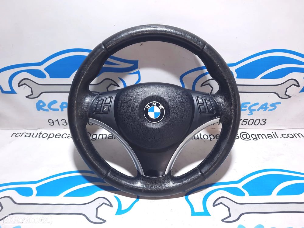 VOLANTE GUIADOR COMPLETO BMW SERIE 3 E91 SERIE 3 E90 E92 E93 X1 E84 SERIE 1 E81 E82 E87 E88 PELE AIRBAG COMANDOS MULTIFUNÇÕES CONTROLO - 3