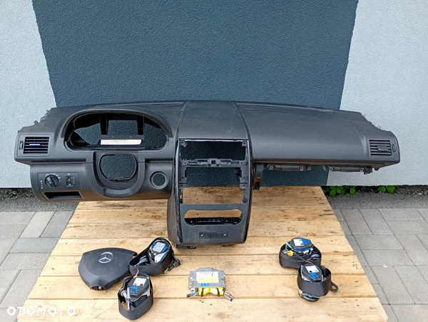 Konsola Deska Poduszka Airbag Pasy Komplet Mercedes W169 A-Klassa