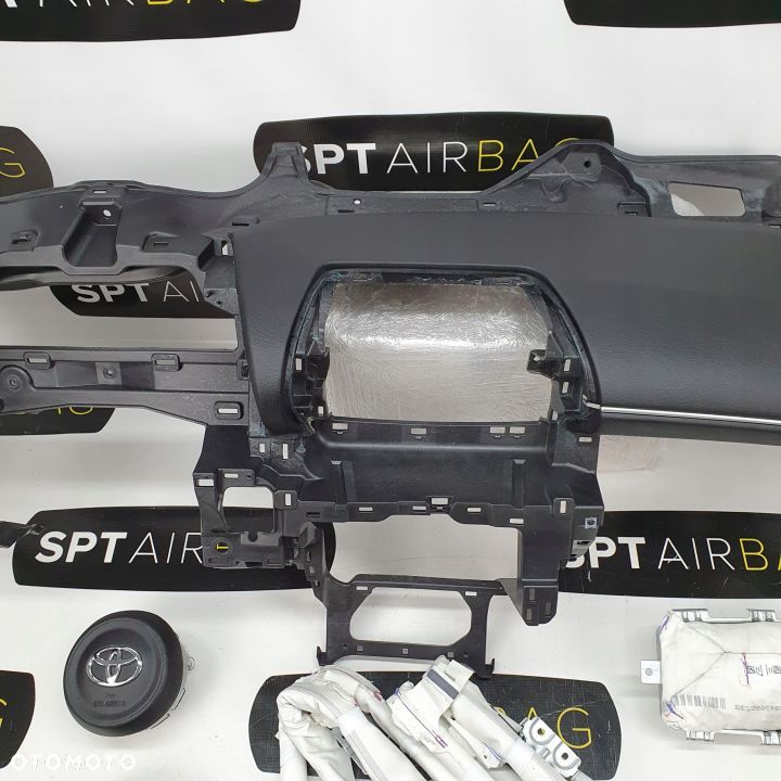 TOYOTA YARIS 4 IV DESKA ROZDZIELCZA KONSOLA KOKPIT PULPIT PODUSZKI AIRBAG AIR BAG PASY KURTYNY KIT SET - 3