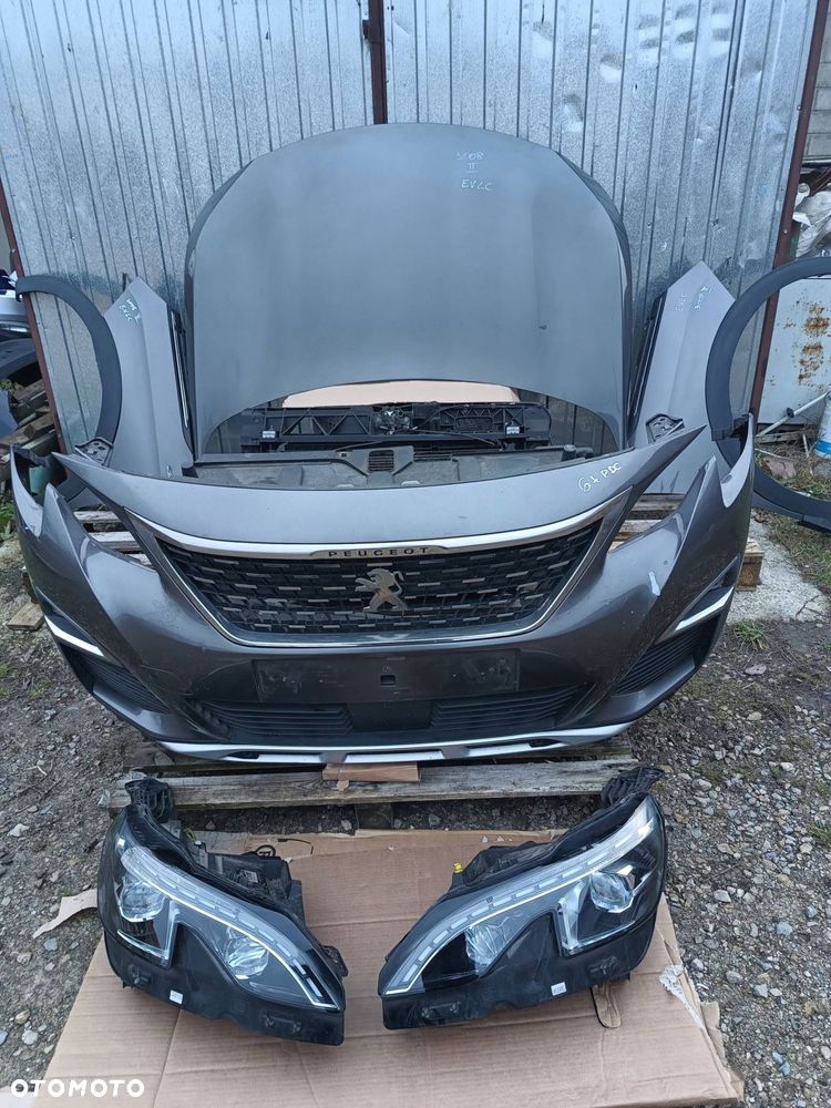 peugeot 3008 ii gt line maska zderzak chłodnice lampy kompletny przód evlc - 1