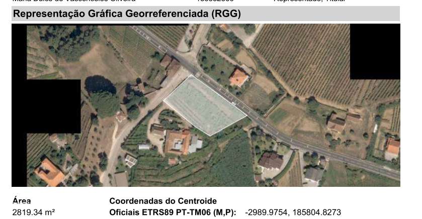 Terreno urbano de baixa densidade.
