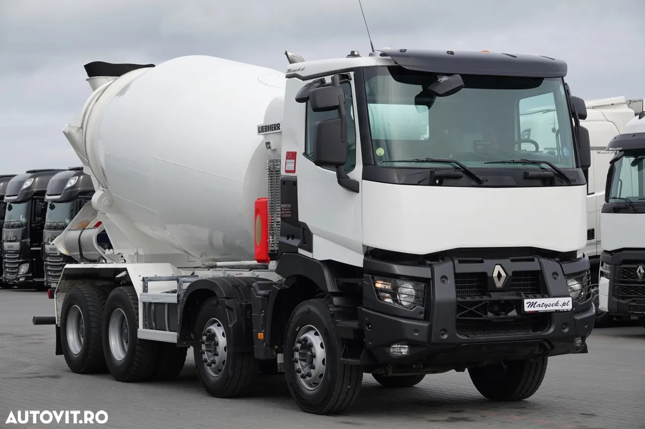 Renault C 380 / 8X4 / BETONER / BETON CONVERTER / LIEBHERR 9 M3 / EURO 6 / 2016 - 6