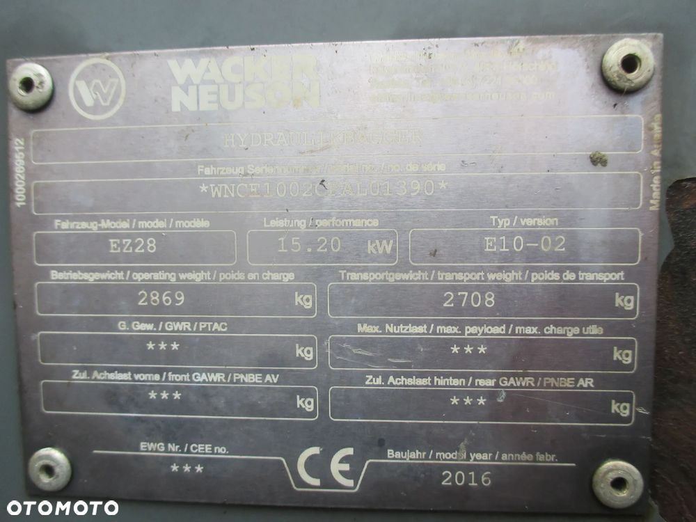 Wacker Neuson EZ28 - 16