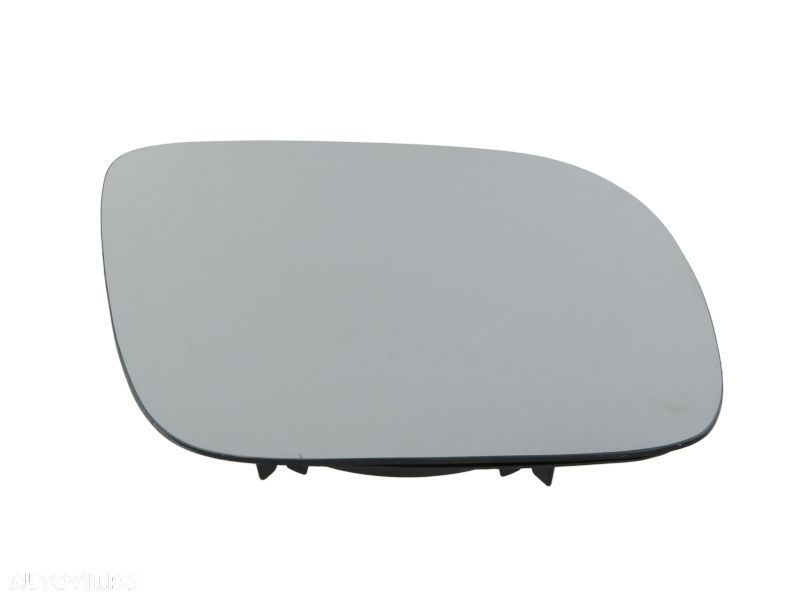 Geam oglinda exterioara cu suport fixare VW Lupo (6x1/6e1), 02.2001-07.2005; Polo (6n2) Hatchback, 10.1999-09.2001, partea Dreapta, incalzit; sticla convexa; geam cromat; mic, Aftermarket - 1