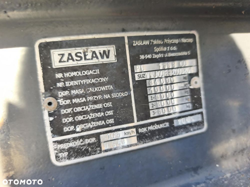 Zaslaw wywrotka 45m3 góra aluminiowa, rama stalowa, Osie Bpw, hamulce bebnowe, os podnoszona - 13