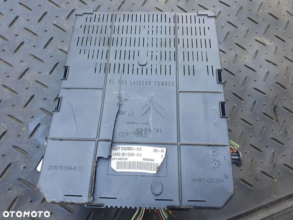 CITROEN C4 I PEUGEOT 307 1.6 16V MODUŁ STEROWNIK BSI SKRZYNKA BEZPIECZNIKÓW 9660105980 - 3