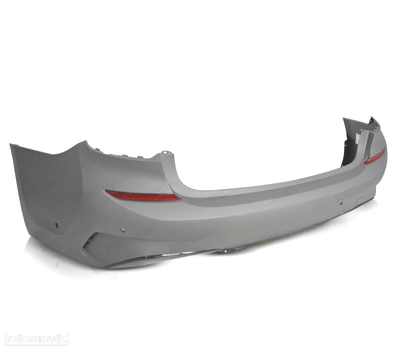 PARA-CHOQUES TRASEIRO BMW G20 19-22 LOOK M PERFORMANCE PRETO BRILHANTE PDC - 6