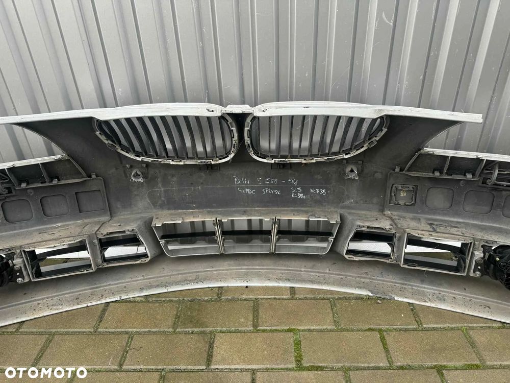 BMW 5 E60 E61 Zderzak Przód Przedni Kompletny 4xPDC Spryskiwacze Halogeny 354 - 8