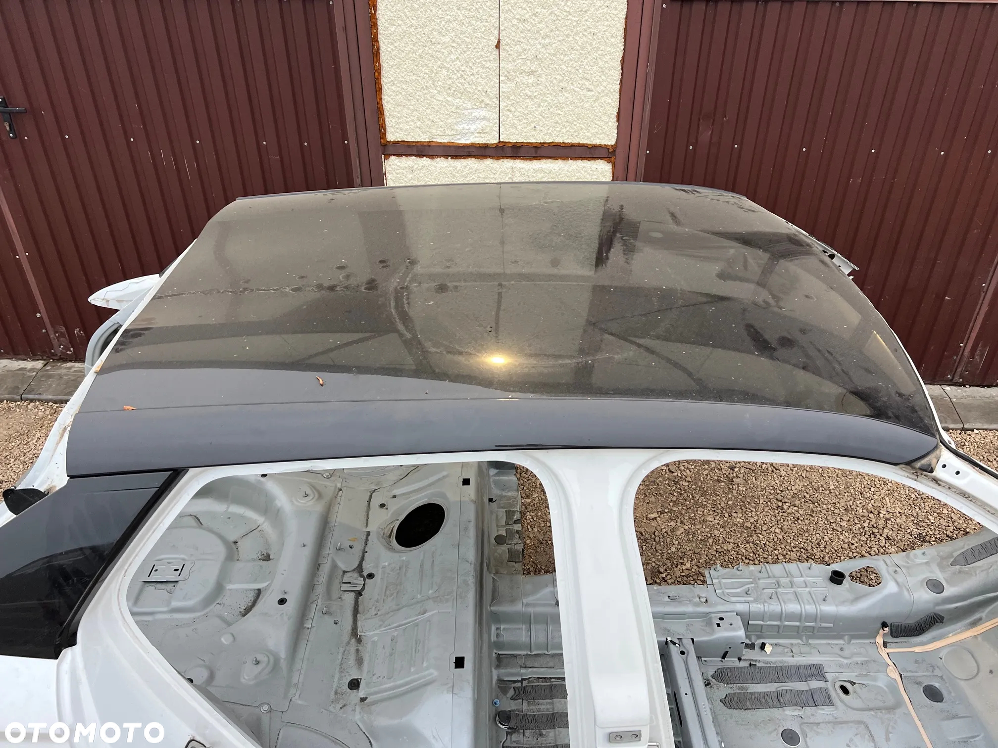 PRÓG SŁUPEK ĆWIARTKA PRAWA BOK PRAWY DACH BŁOTNIK PAS TYLNY CITROEN C3 DS3 CROSSBACK 2020 ROK  EFC BIAŁA PERŁA - 2