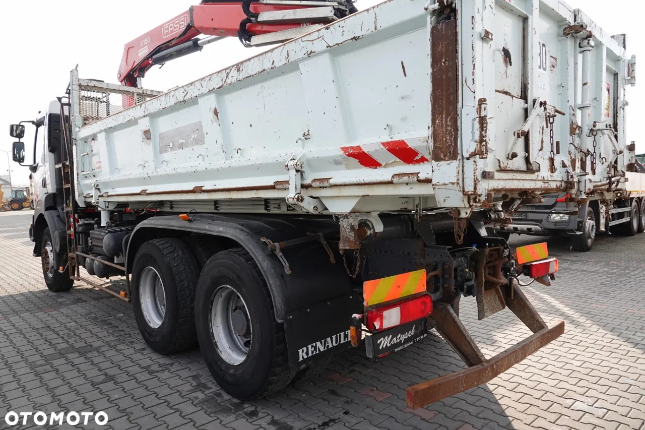 Renault KERAX 410 / 6x4 / WYWROTKA + HDS FASSI F150 / HYDROBURTA / BORDMATIC - 15